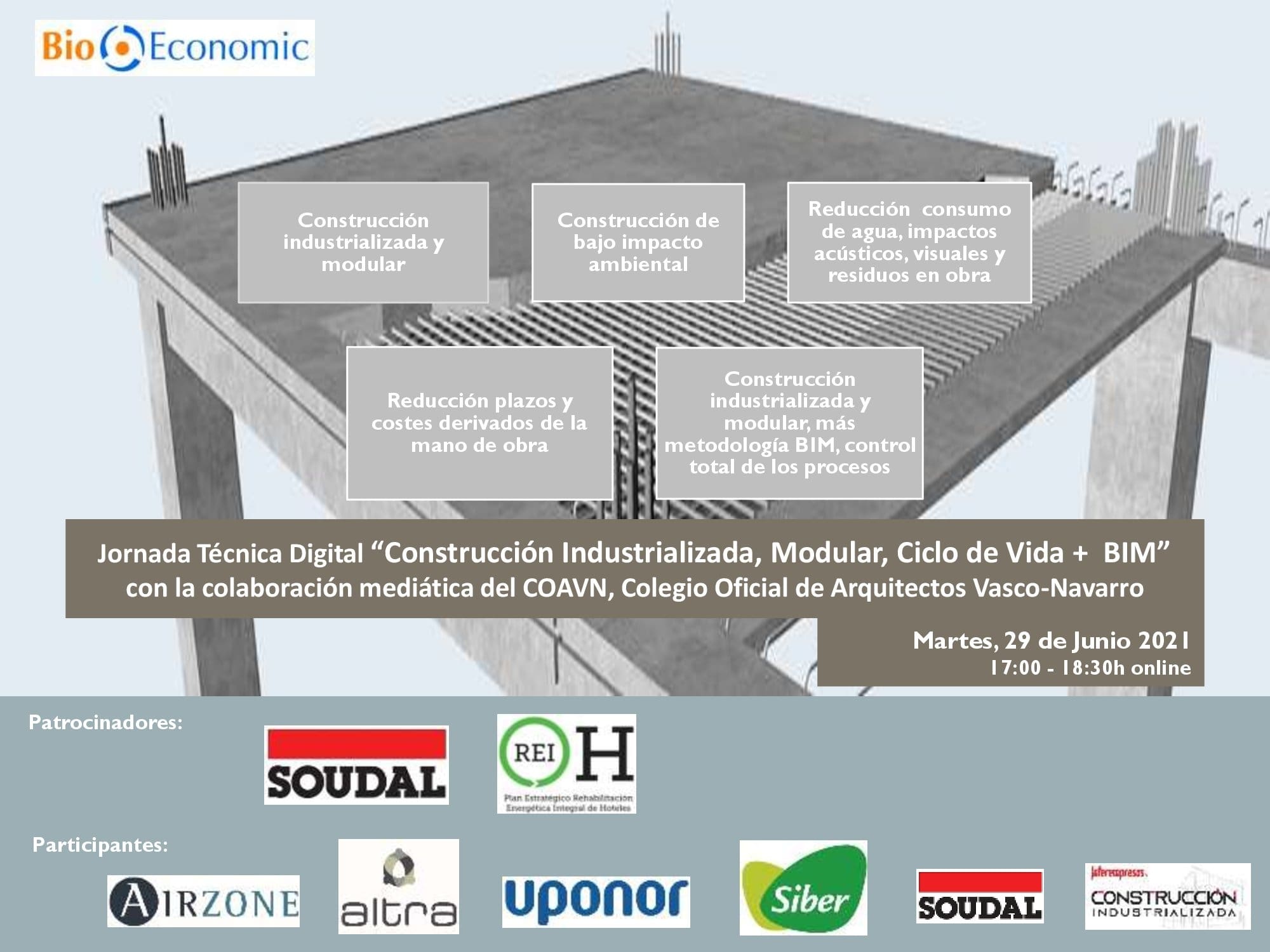 Webinar “Construcción Industrializada, Modular, Ciclo de Vida + BIM” COAVN